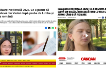 Canaliile din presa națională își bat joc de copiii vasluienilor care dau examene